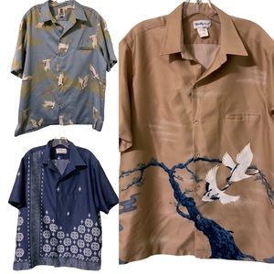 COPY - Tori Richard Honolulu Men’s XL Leisure Shirts Hawaiian LOT OF THREE Made…